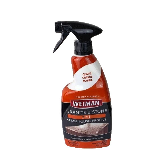 Weiman Granite & Stone 3 In 1 Clean Polish Protect Spray 24 Oz NWOT