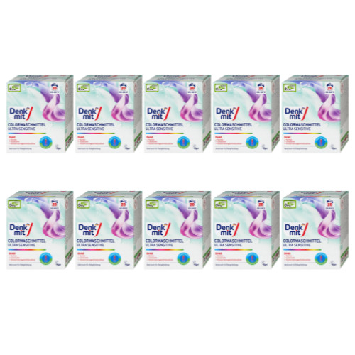 10 x 1.35kg Denkmit Color detergent powder Ultra Sensitive