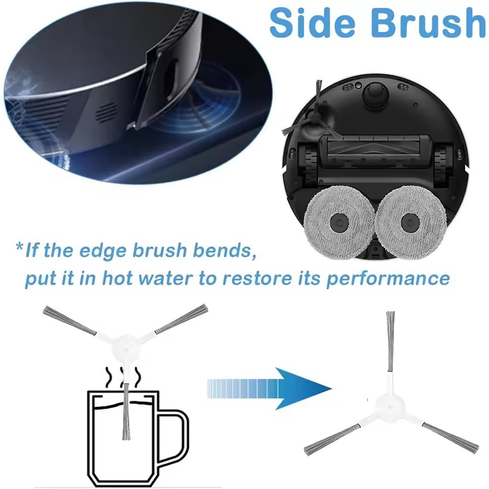 Replacement Kit For Xiaomi Robot Vacuum X20+/X20 Plus Accessories Brush, Filters