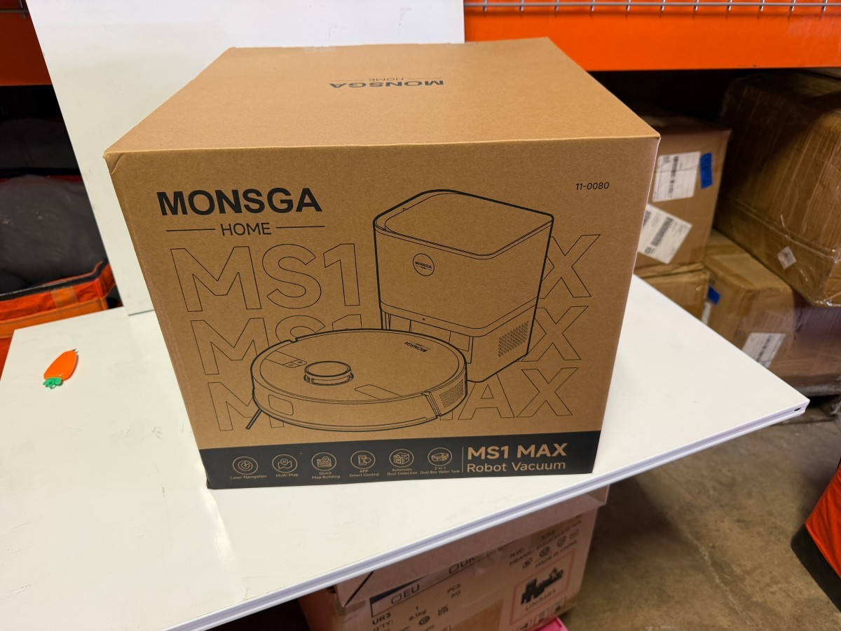 MONSGA Robot Vacuum Mop 6000Pa Self Empty LiDAR 180Min APP Control