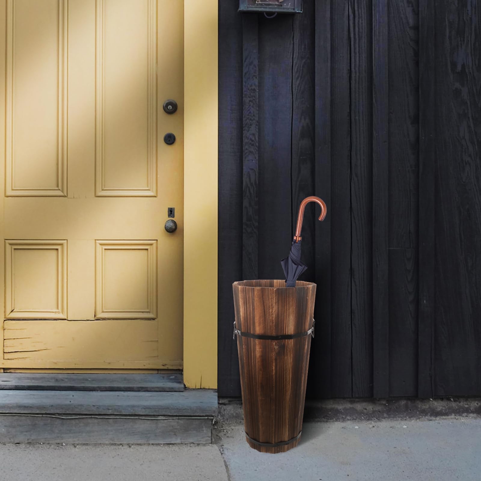 Umbrella Bucket 16.53 X 8.26 X 8.26 in Freestanding Umbrella Stand for Entryw…