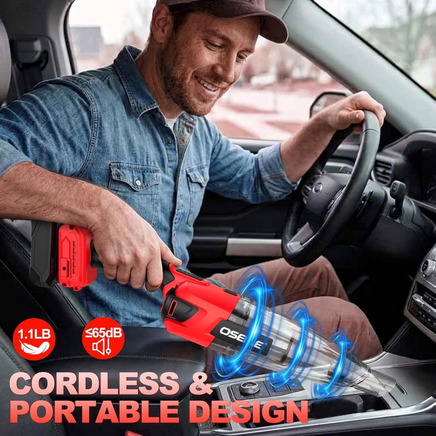 Cordless Vacuum for Milwaukee M18 Battery, 5 in 1 Handheld Electric Vacuum Cl…