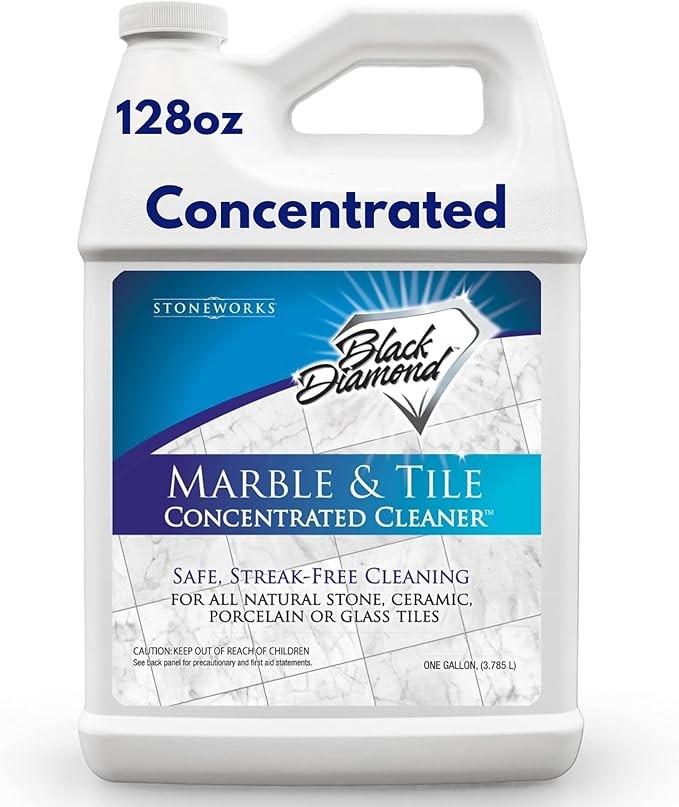 Black Diamond Stoneworks Marble & Tile Floor Cleaner, No-Rinse Concentrate, 1 G