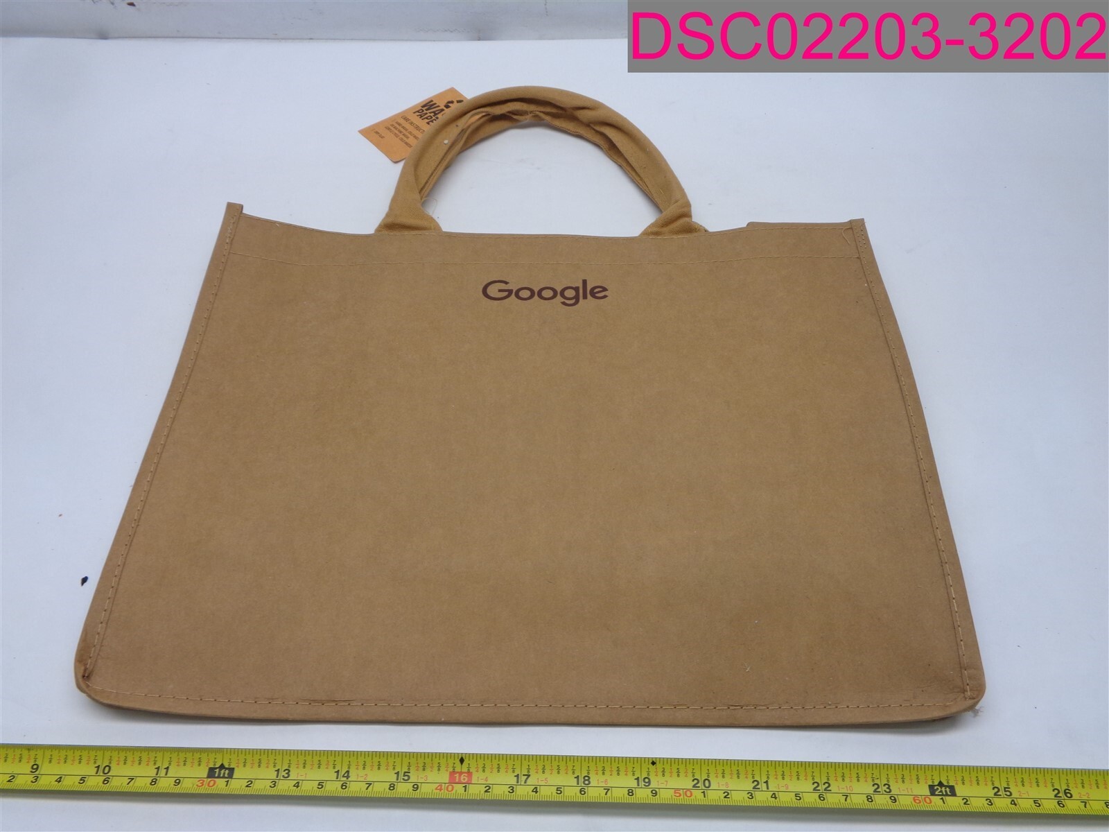 Reusable Grocery Bag, 350 GSM Heavy-Weight Natural Kraft Bag with Handles. Brown