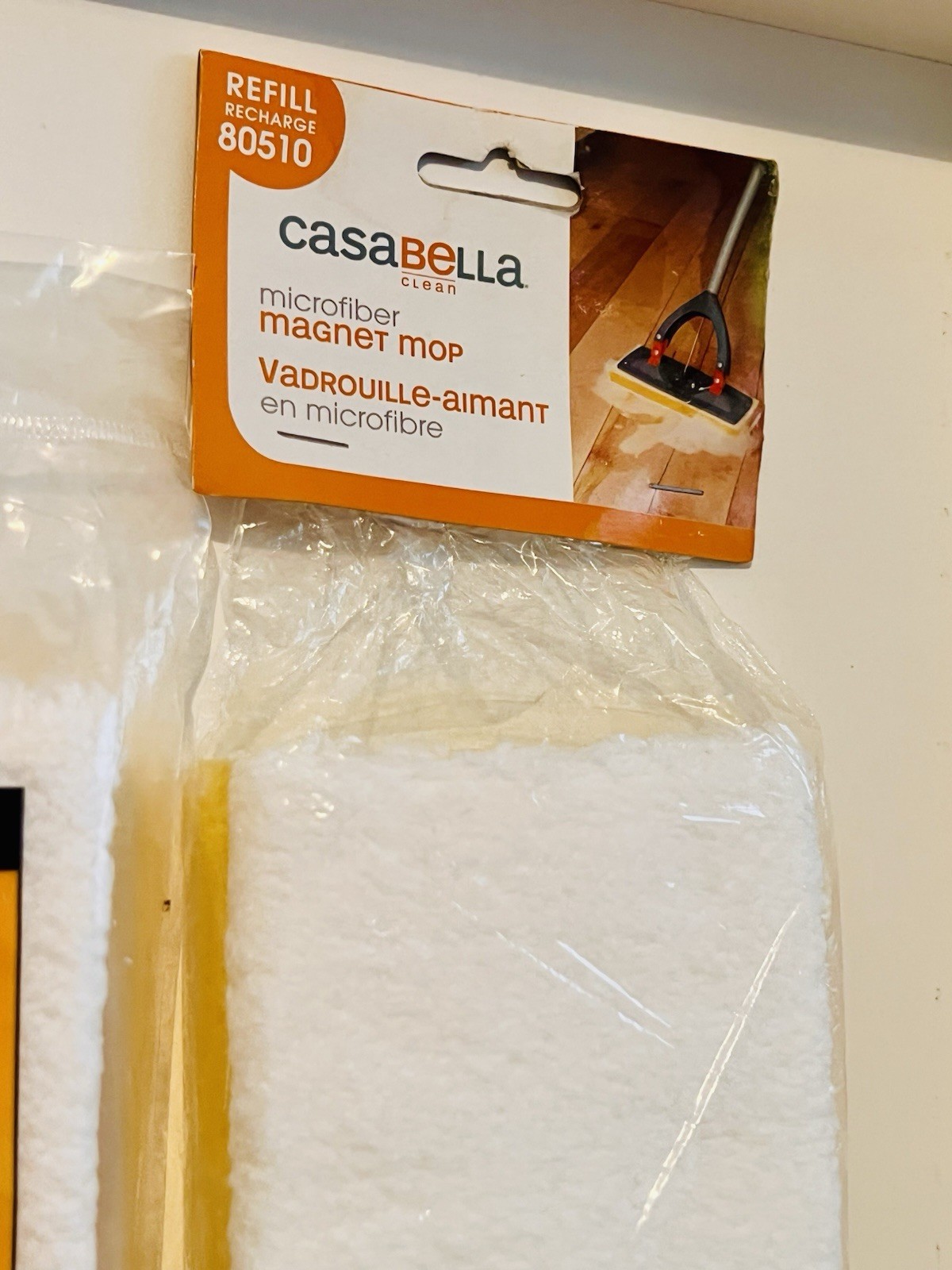 3x NEW Casabella Magnet Mop Microfiber Refill #80510 Discontinued Sealed