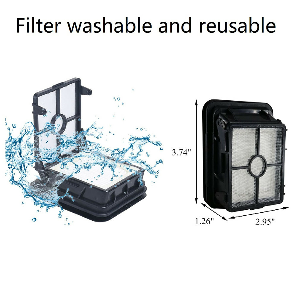 Replacement Hepa Filter Brush Roll Kit for Bissell Crosswave 1866 1868 2306 1926