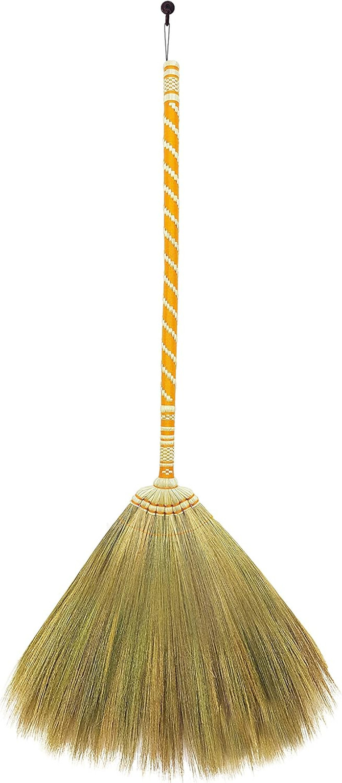 Asian Straw Broom Thai for Cleaning Floor,Housewarming Gift,Thai Vintage Retro G