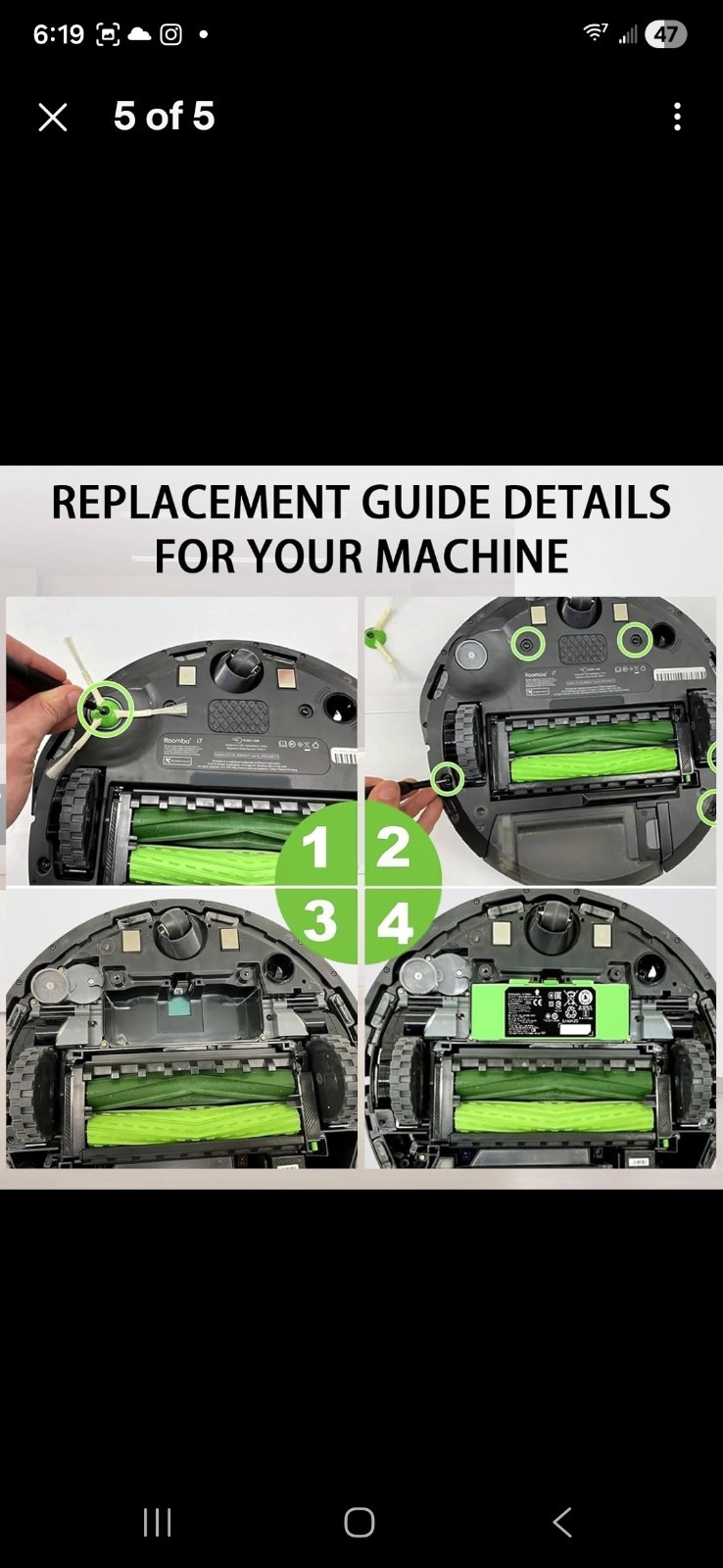 iRobot Roomba i8 i7 i6 i4 i3 e5 j7 Battery Replacement for All Models New