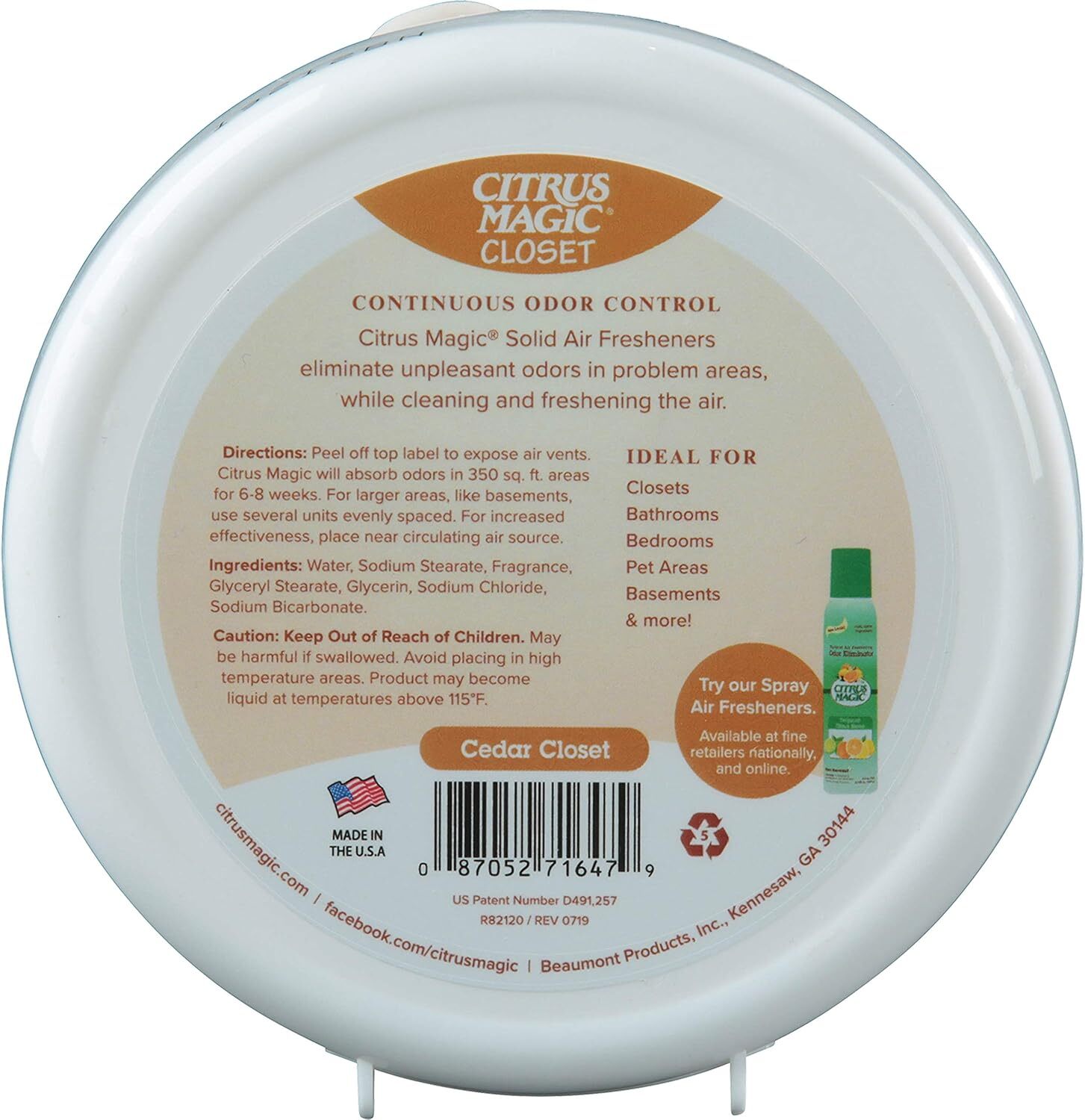 Magic Solid Air Freshener Cedar, 8-Ounce NEW