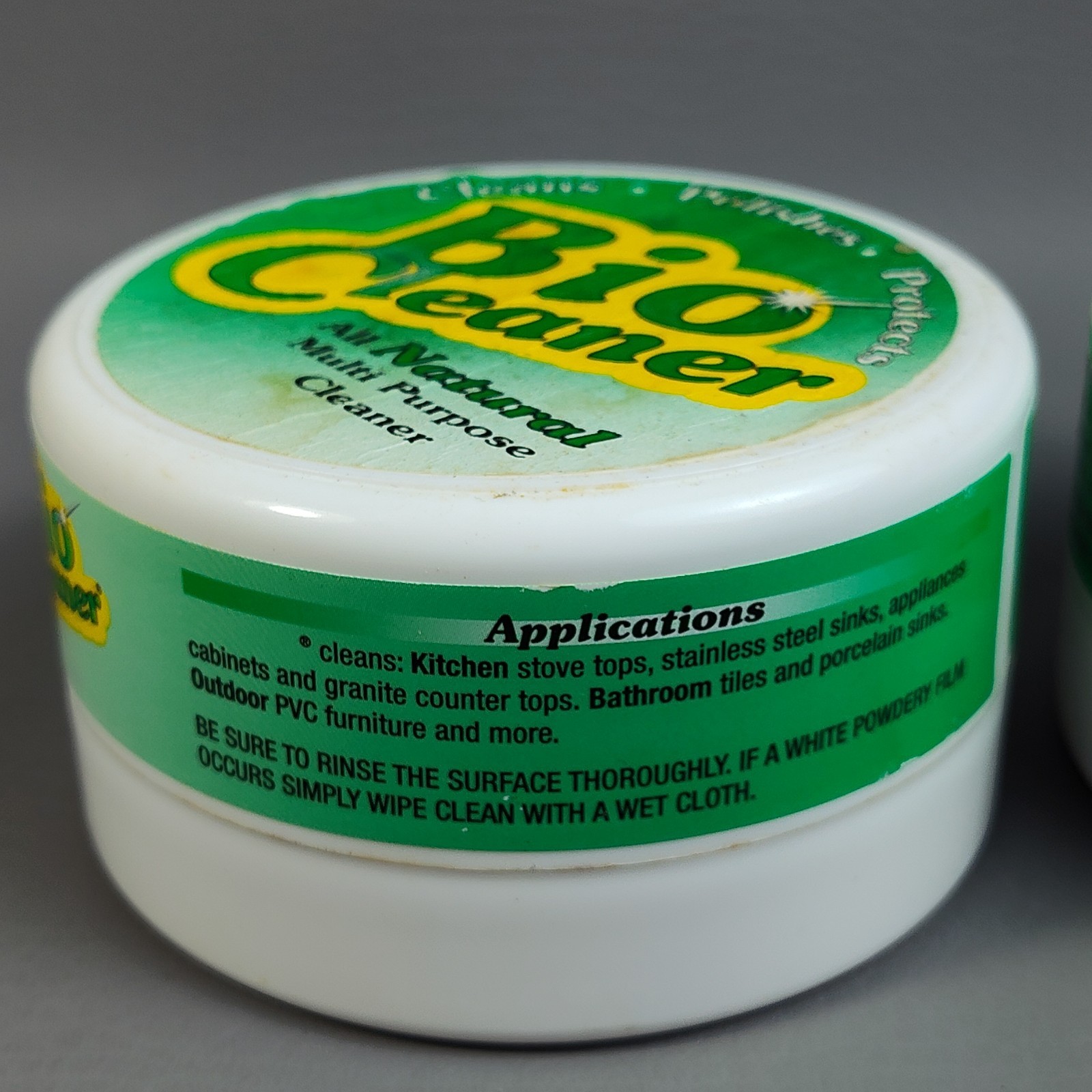 BIO CLEANER All Natural Multi Purpose Clay Cleaner 1 NEW 1 USED 1 Sponge 10.5oz