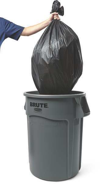 Rubbermaid Fg263100gray Brute Round Gray Trash Can Top