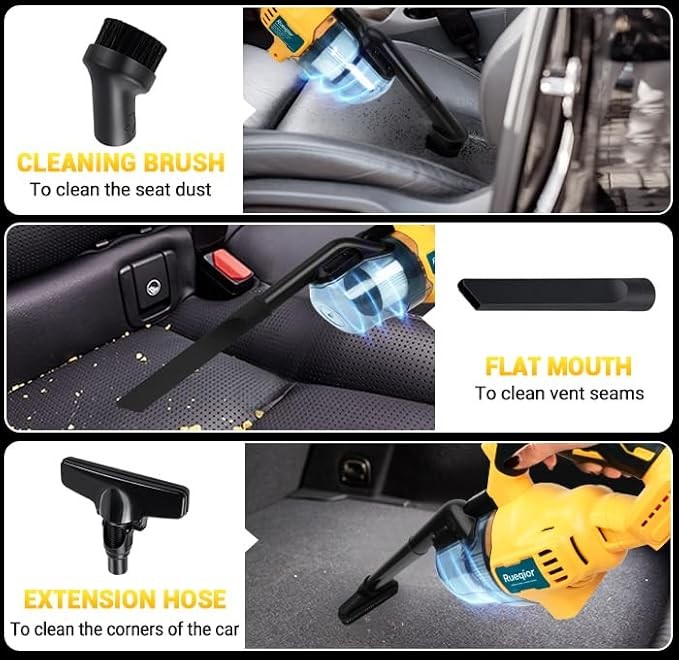 20V Cordless 5-in-1 Handheld Vacuum Cleaner – Powerful & Portable Cleaning Tool
