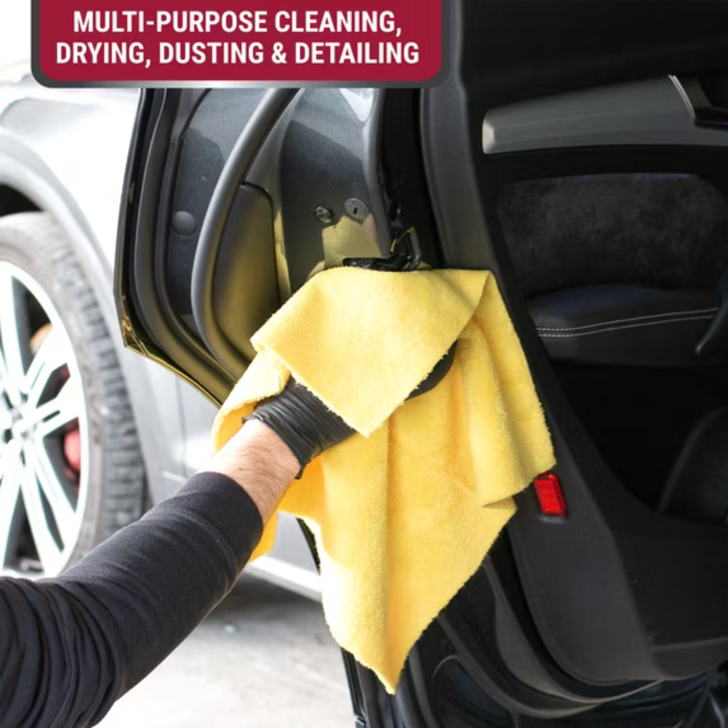 2 Pack Platinum Series Heavy Duty Microfiber Cleaning Detailing Towels 40 Ct