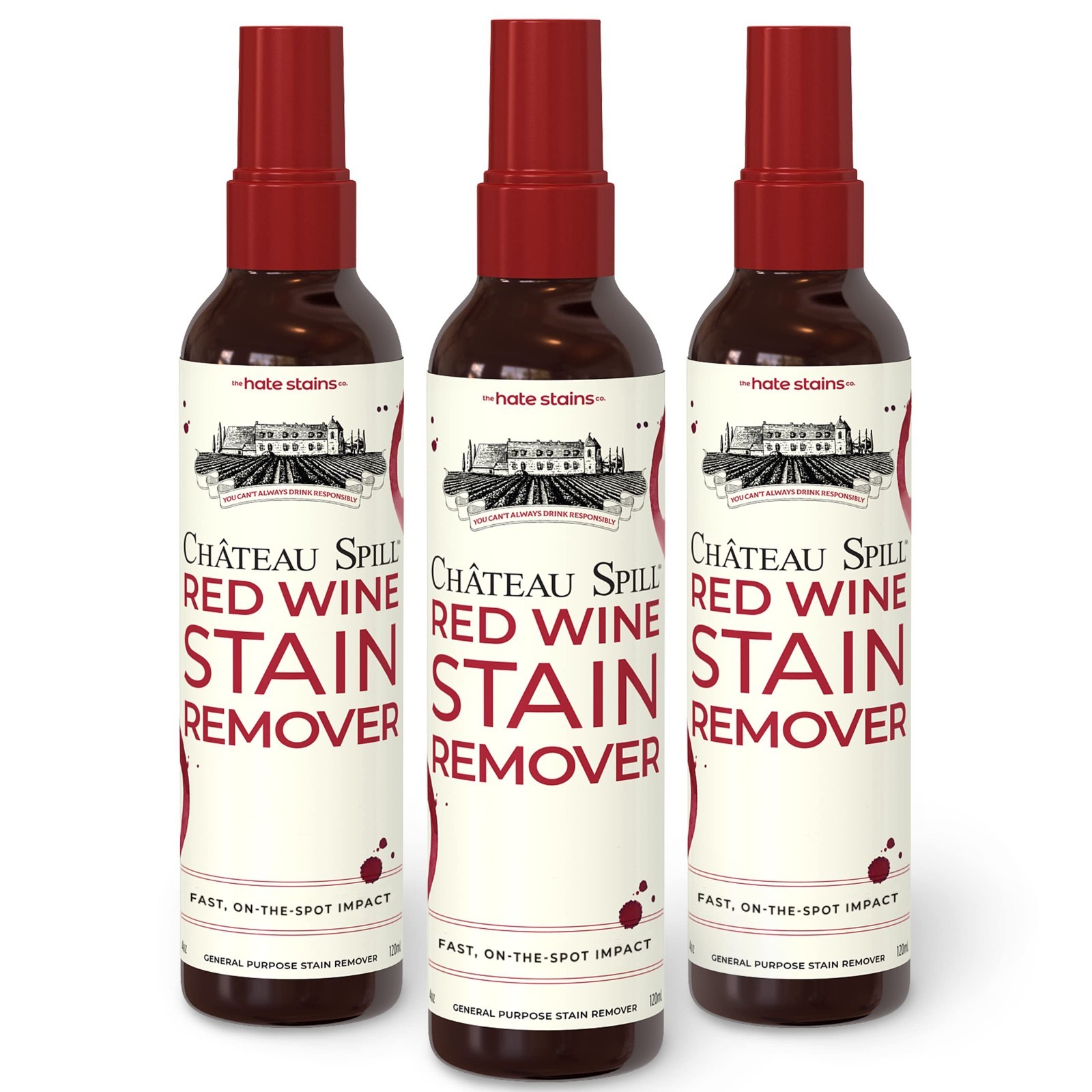 Wine Stain Remover Spray – Laundry & Carpet Cleaner – EPA Safer Choice – 4 Fl Oz