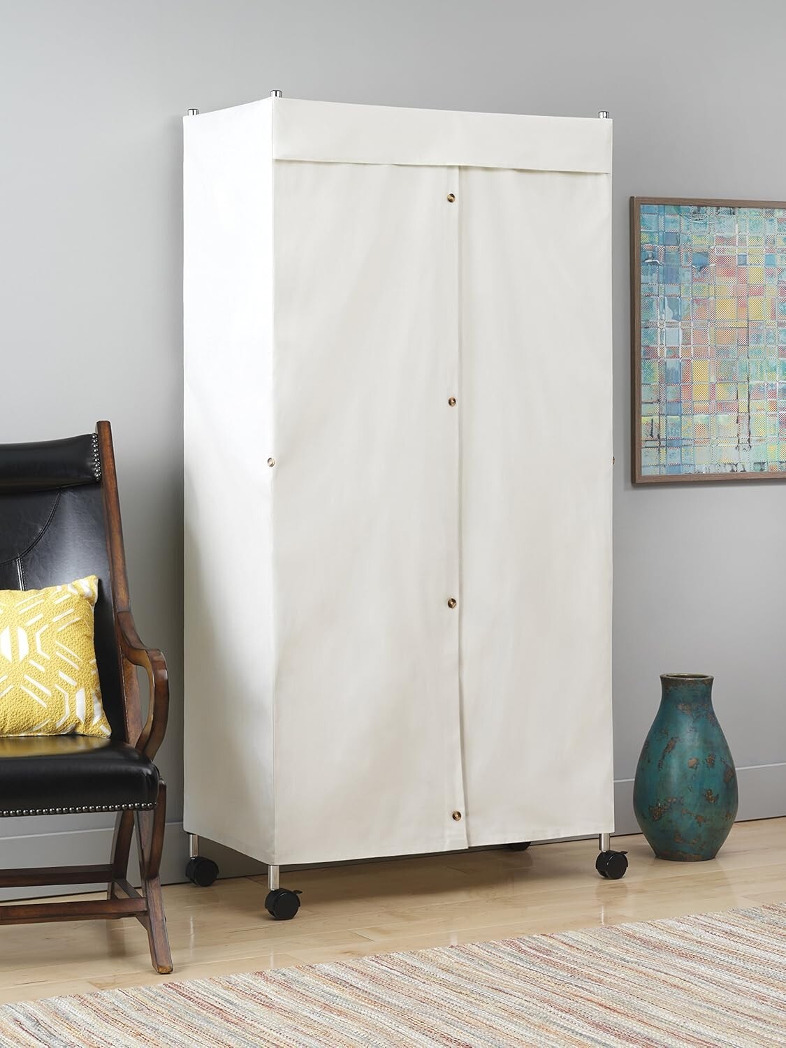 Lightweight Natural Canvas Garment Cover – Ideal for Organized Wardrobe Efforts