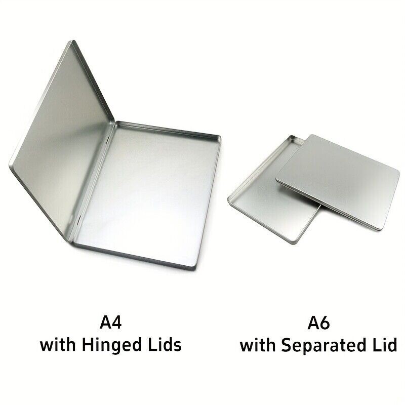1x Metal Storage Box – A4/A6 Size, Multi-Purpose Office Documents Organizer Chic