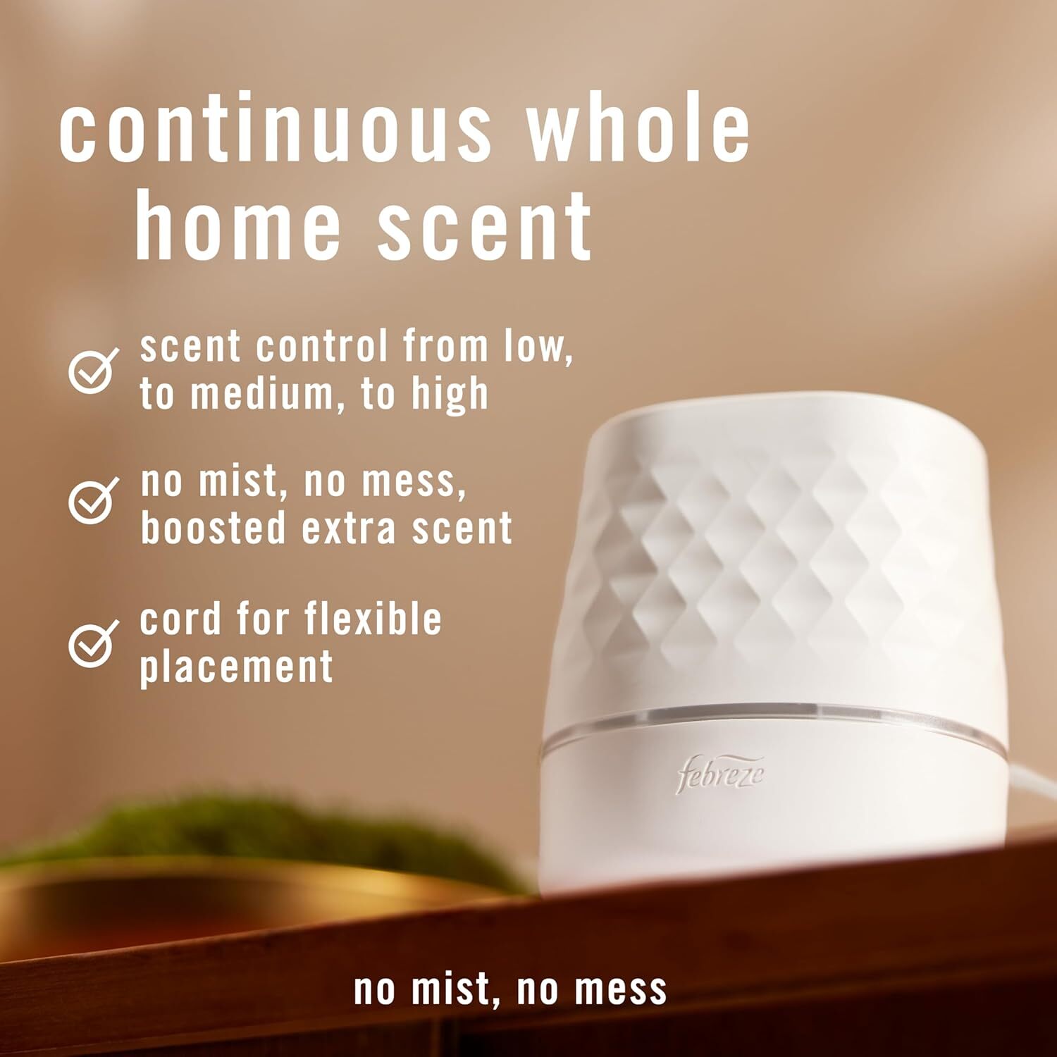 Plug Scent Booster Continuous Scent Device Oil Diffuser, Compatible with Air Fr
