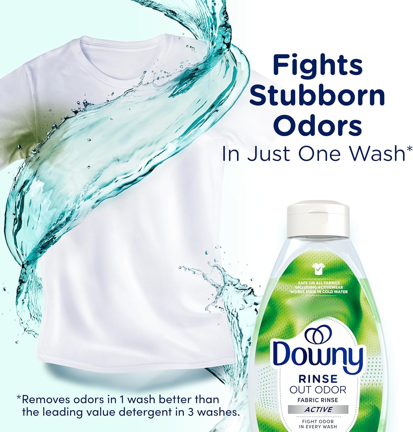 Downy RINSE & REFRESH Laundry Odor Remover and Fabric 48 Fl Oz (Pack of 1)