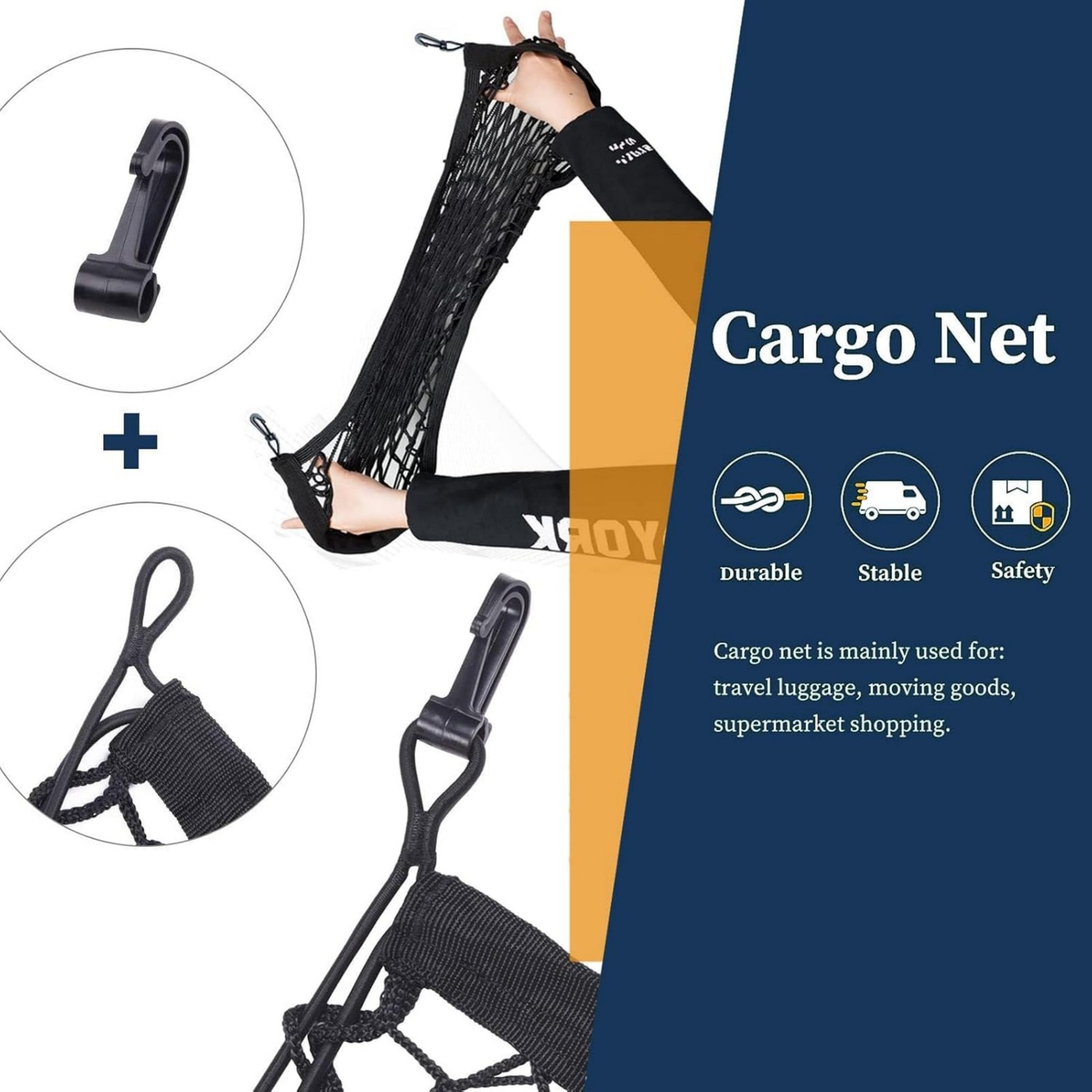 SUV Car Accessories Envelope Style Trunk Cargo Net Storage Organizer Universal