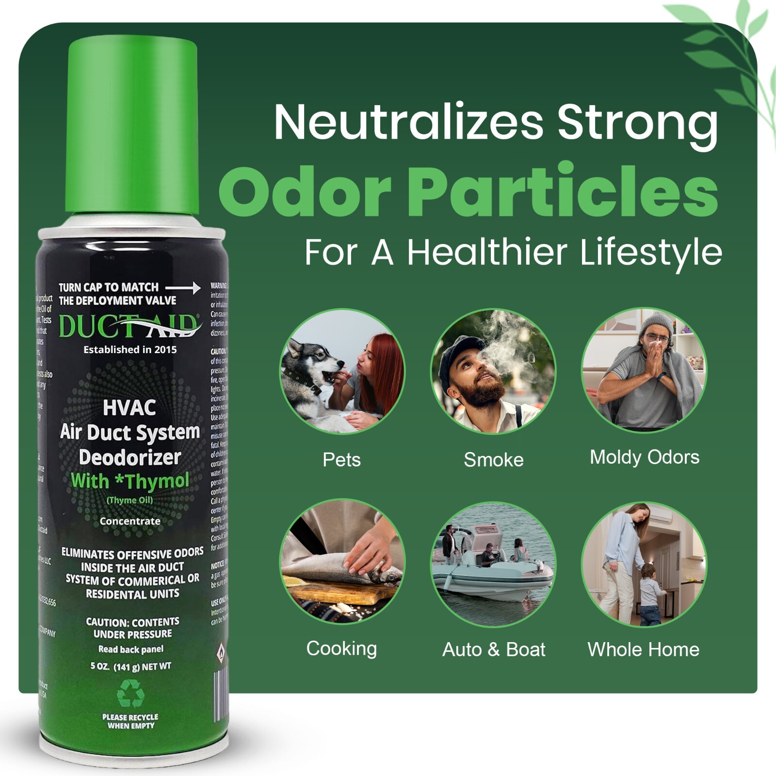 Air Freshener for HVAC System Commercial Residential & Car Deodorizer Pack of 1