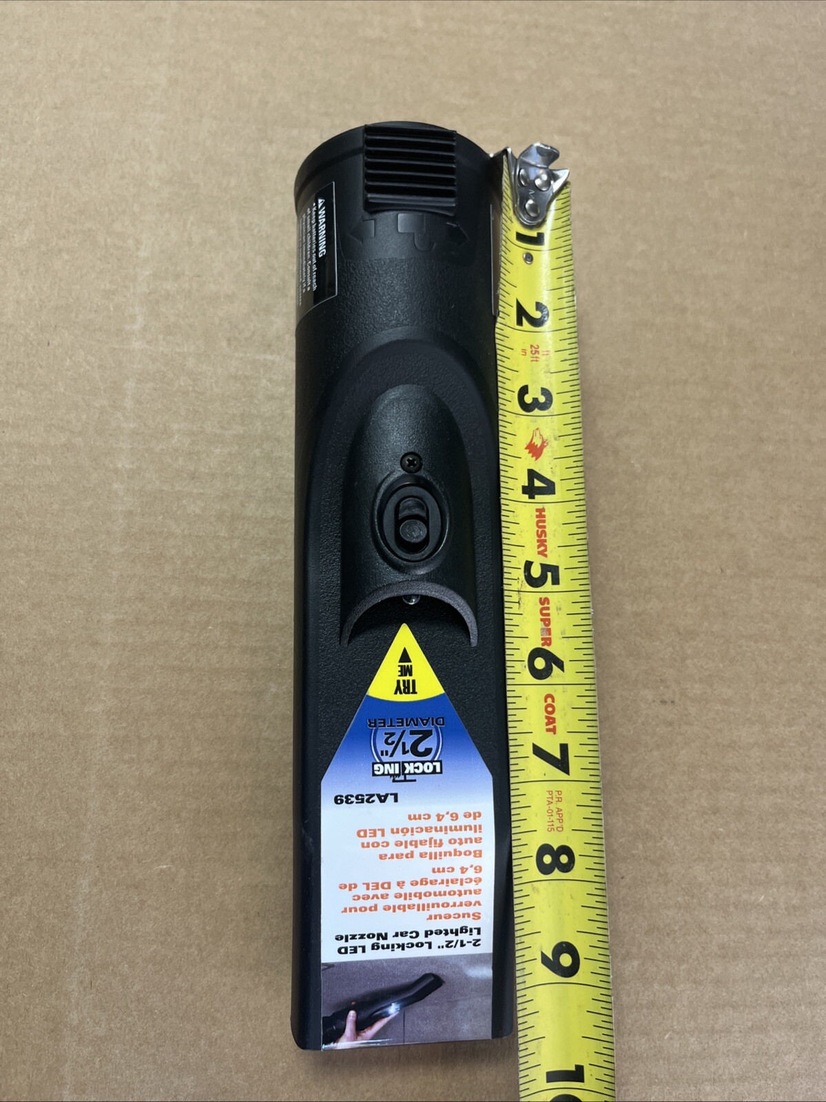 RIDGID 2-1/2 in. Locking LED Lighted Car Nozzle Accessory Shop Vac Attachment fo