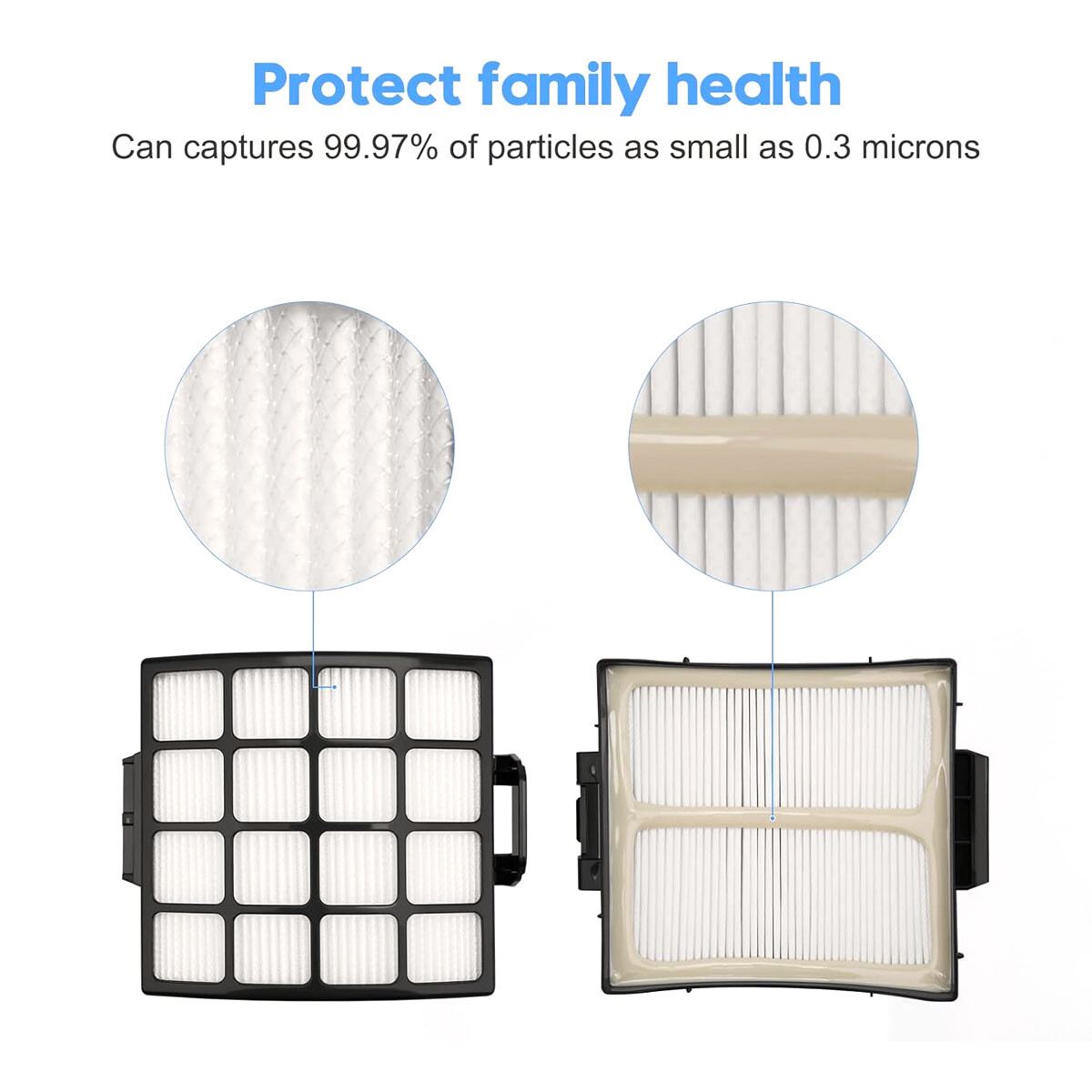 2 Filter AZ3000 Filters Replacement for shark AZ3000 AZ3000C AZ3000W AZ3002C