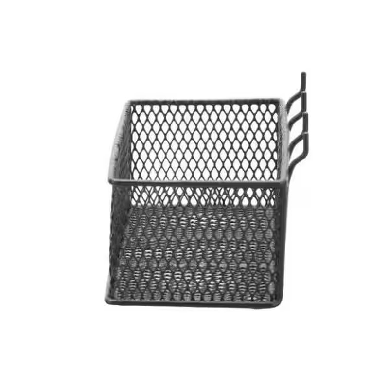 Steel Mesh Pegboard Basket in Black(2-Pack)