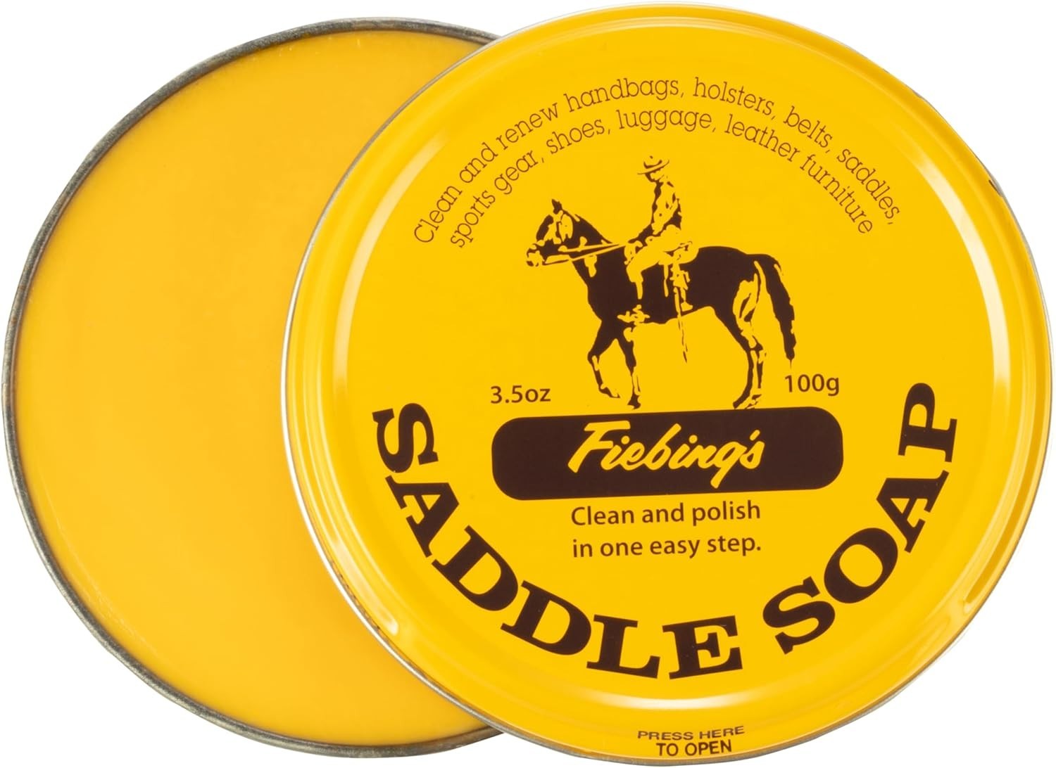Multi-Purpose Leather Soap 3.5oz – Clean, Condition & Restore All Leather Goods