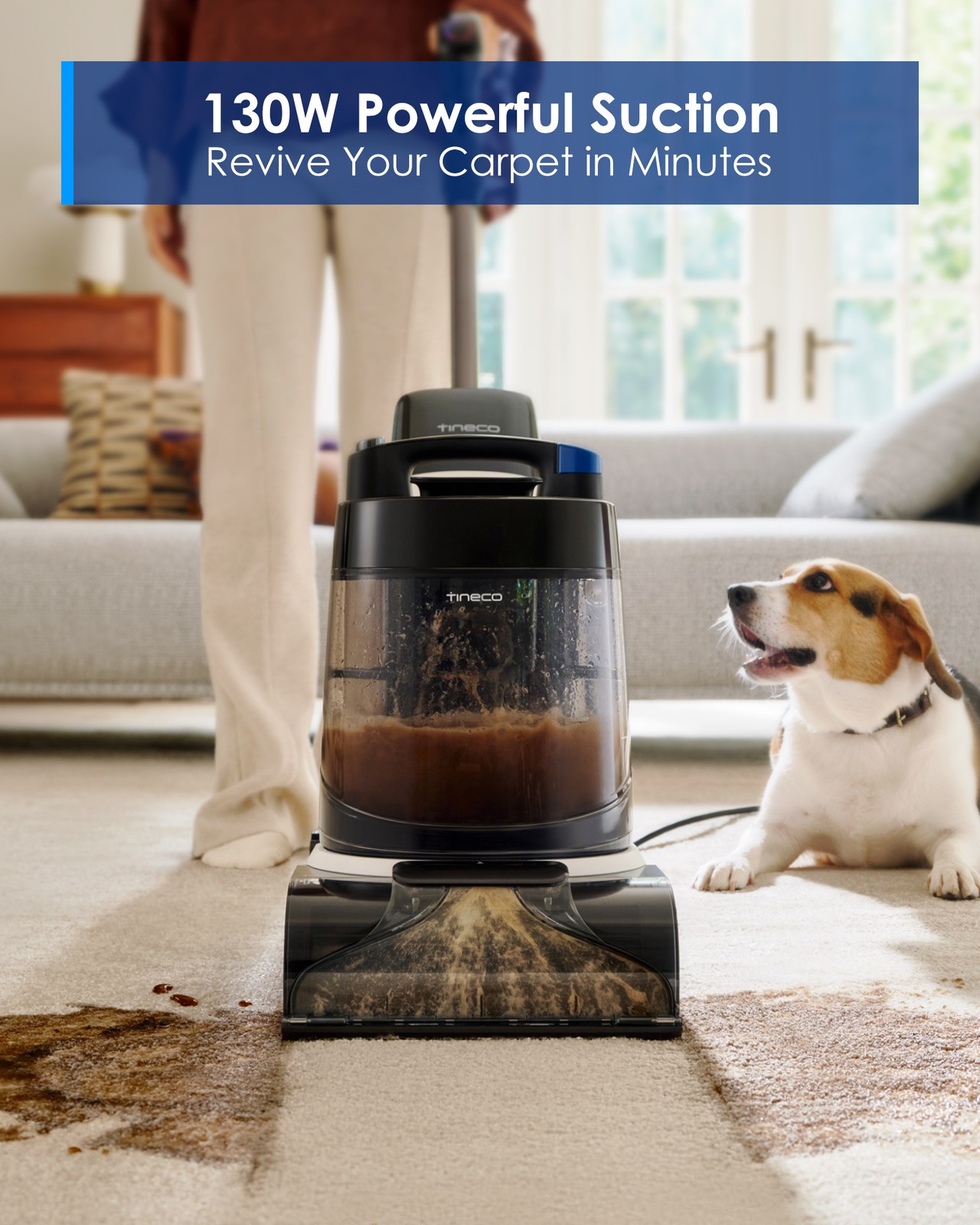 Tineco CARPET ONE Cruiser Smart Carpet Cleaner, Self-Cleaning and FlashDry
