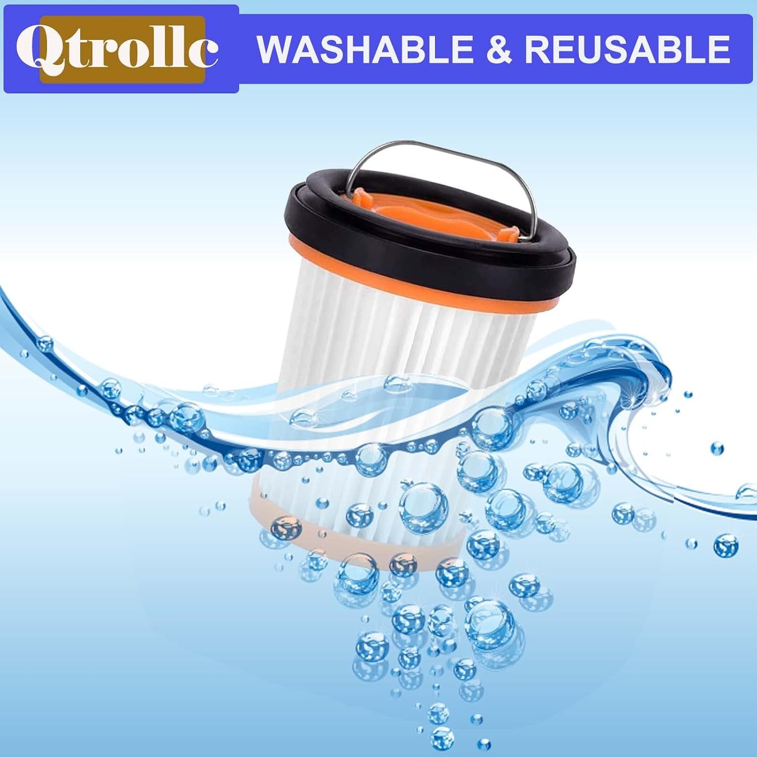 Wandvac Filter Replacement for Shark Cordless Handheld Vacuum WV200 WV201 WV205