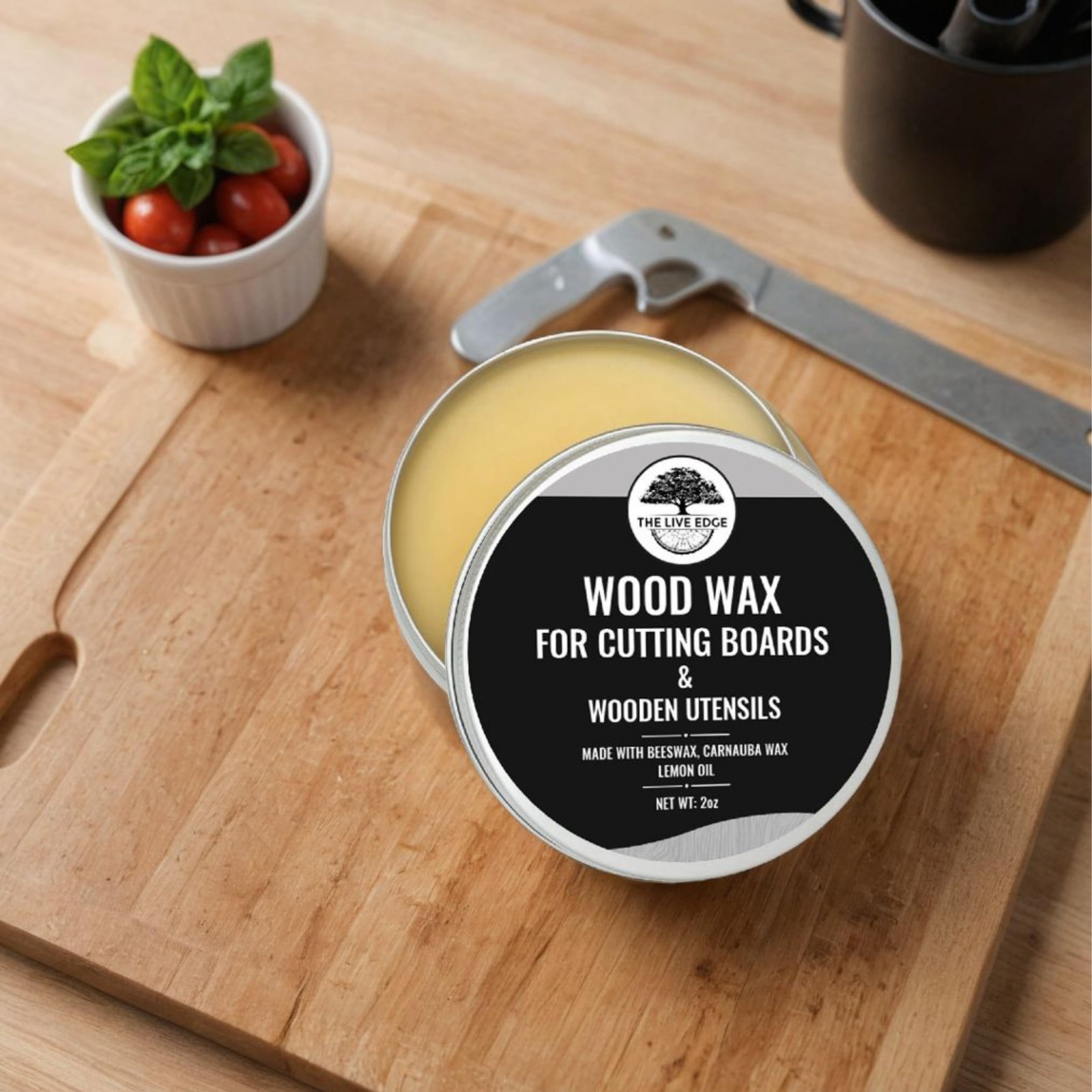 2oz Food Grade Beeswax Wood Polish For Wood Cutting Board Wax & Wooden Cookin…