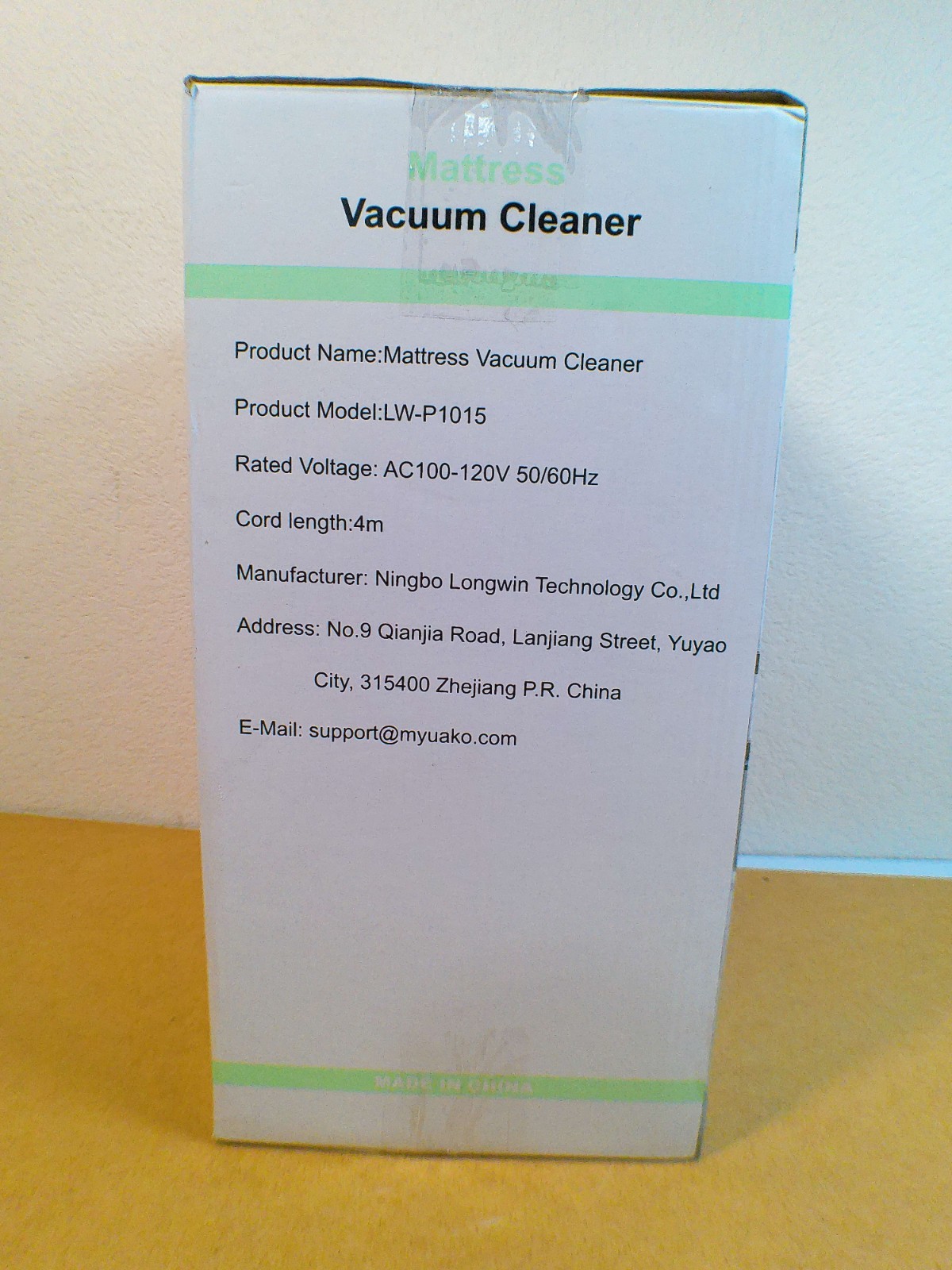 MyJAK LW-P1015 Mattress Vacuum Cleaner Mint Green