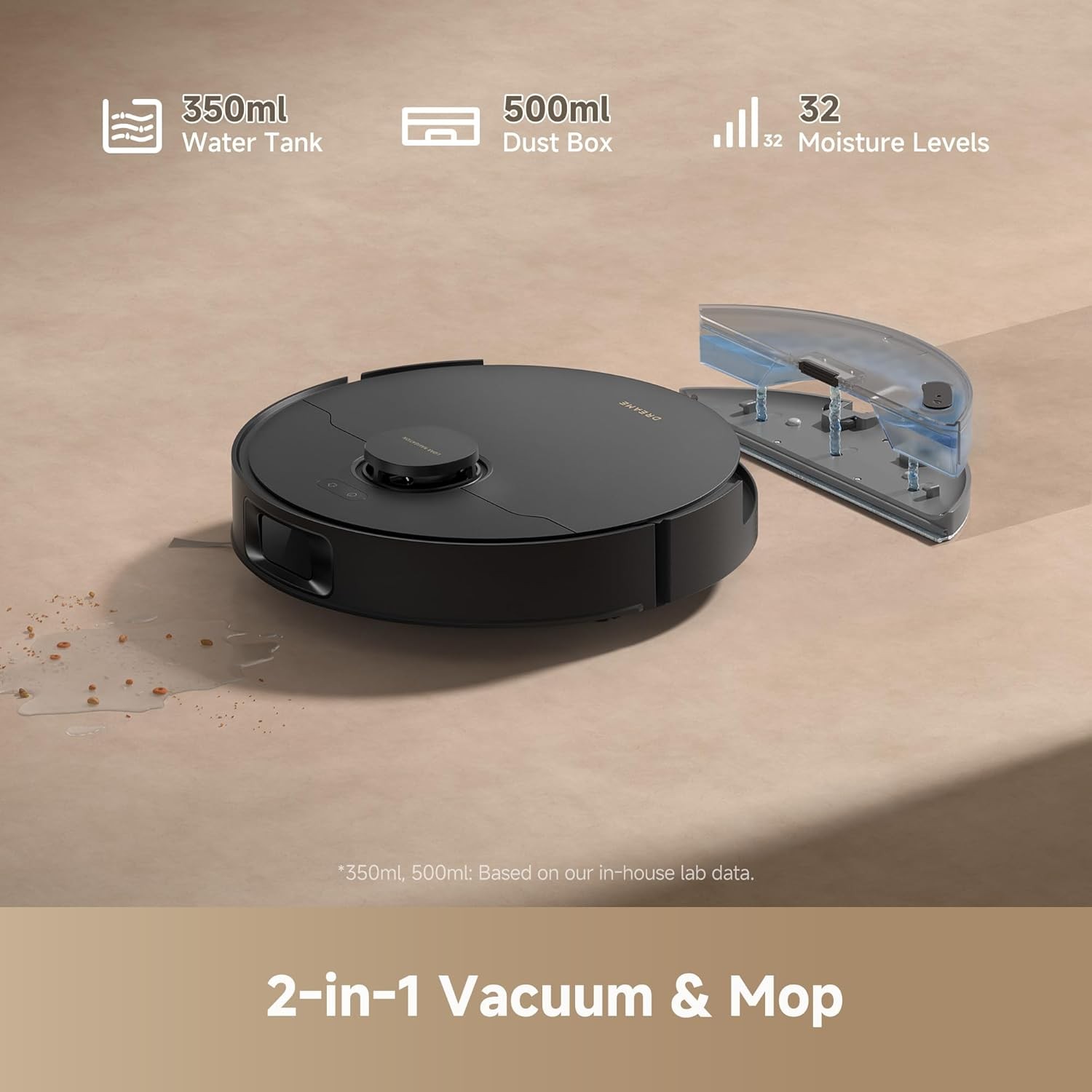 eBay Live｜DREAME D20 Plus Robot Vacuum Black DuoBrush App & Voice Control ｜New