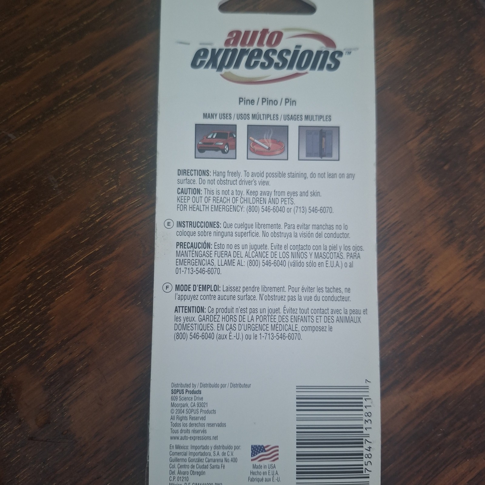Auto Expressions Pine 6 Pack Car Fresheners Mallard Duck & Deer Discontinued