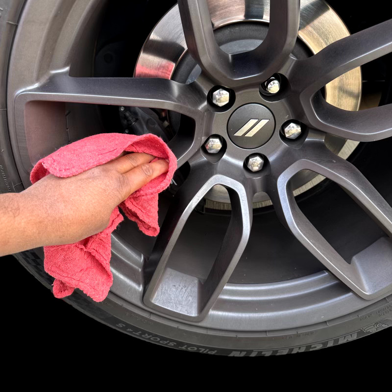 50 Pcs Red Shop Towels Jumbo 15×15 Cleaning Rags, A-Grade & Free Shipping