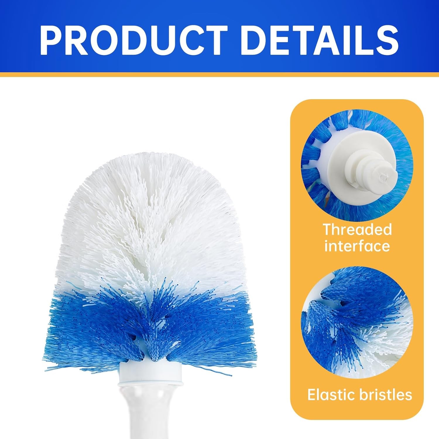 2 Pack Toilet Brush Replacement Head Compatible with OXO Good Grips Toilet