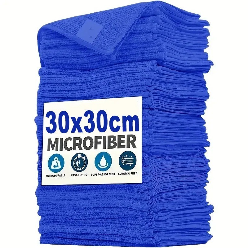 Microfiber Cleaning Cloth Towels Car Wash Auto Detailing Lint Free Reusable