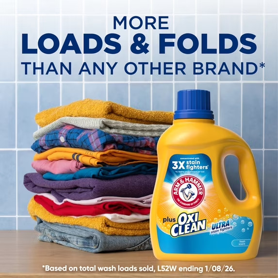 3 Pack ARM & HAMMER Plus OxiClean Laundry Detergent, 200 fl oz