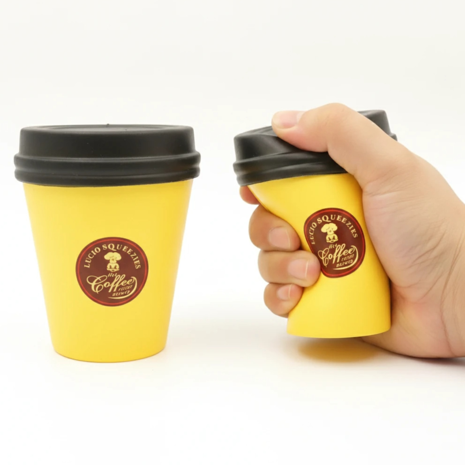 2X Cute Latte Coffee Cup SQUEEEEEZE Slow Rising Squishy kids Fun Toy Gift