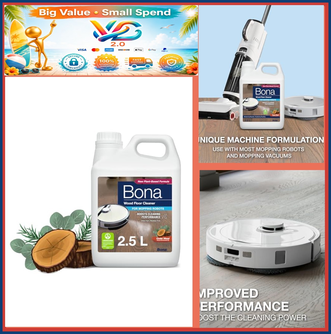 NEW Floor Cleaner Concentrate for Mopping Robots 2.5L