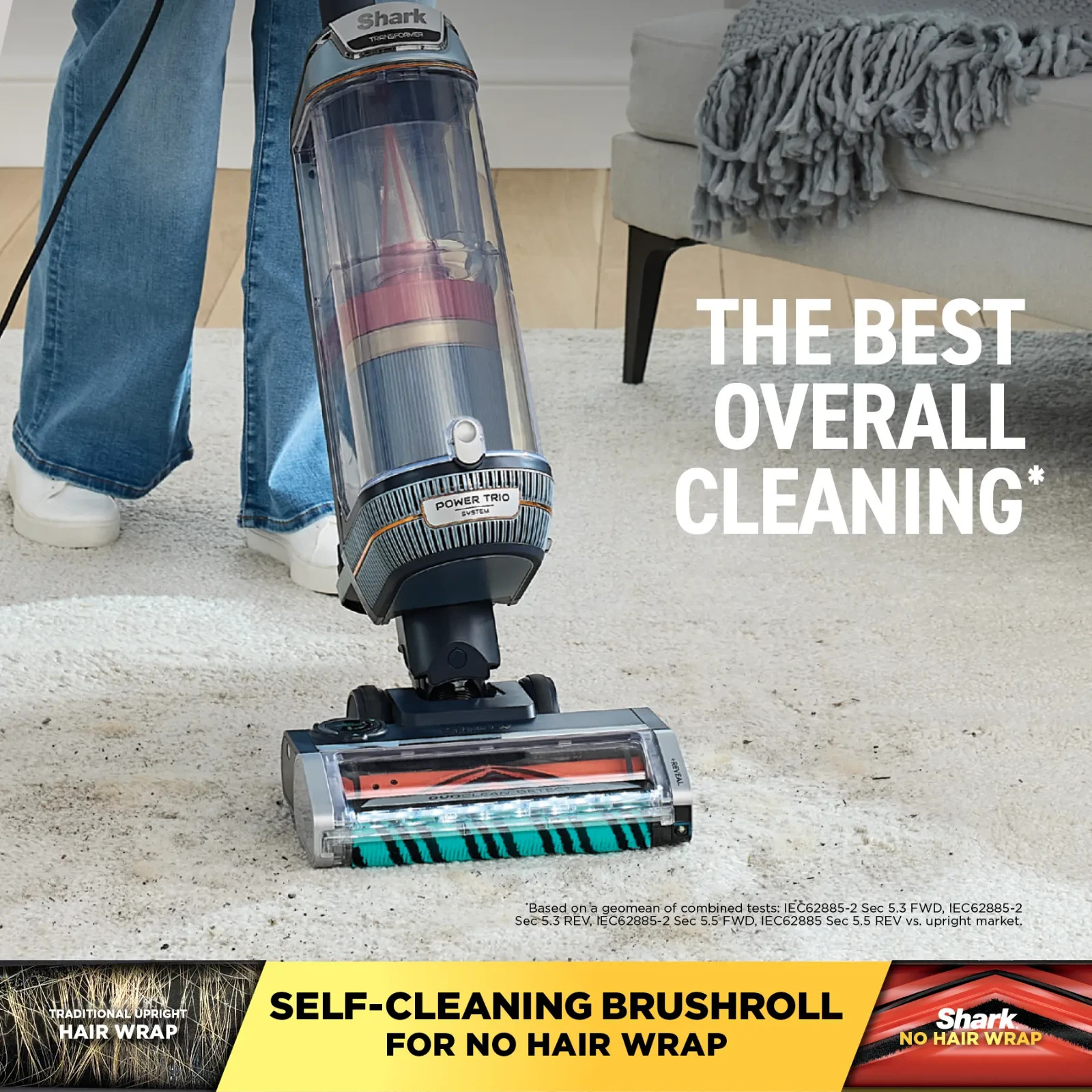 Shark PowerDetect Transformer Upright Stick Vacuum LX5000 V5 – Dark Sage Green