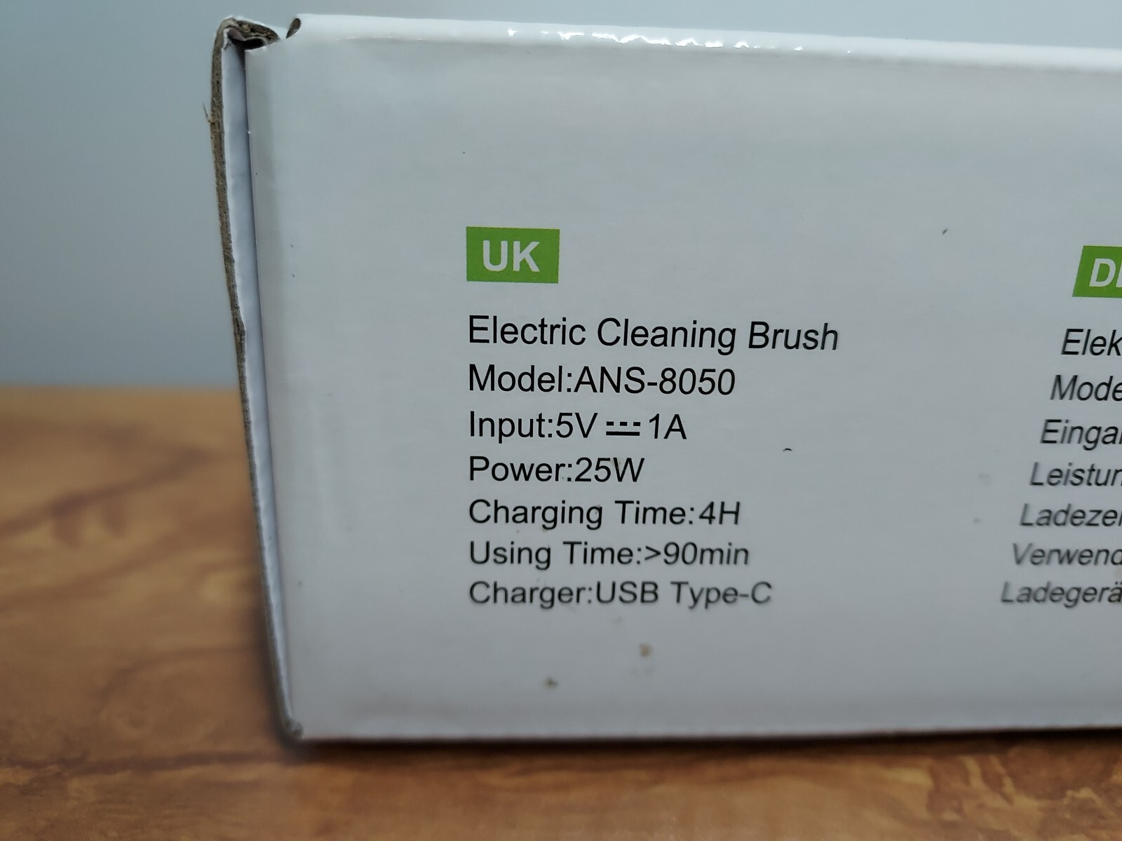 8 IN 1 Cordless Electric Cleaning Brush Spin Scrubber ANS-8050 Rechargeable
