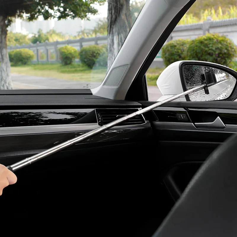 Car Rearview Mirror Wiper Cleaning Tool Auto Glass Mist Cleaner Scraper Car Acce
