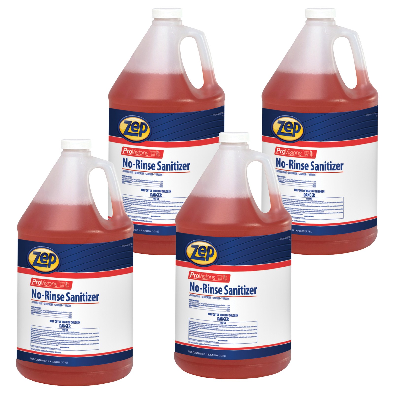 Zep ProVisions No-Rinse Sanitizer – 1 Gallon (Case of 4) 155424