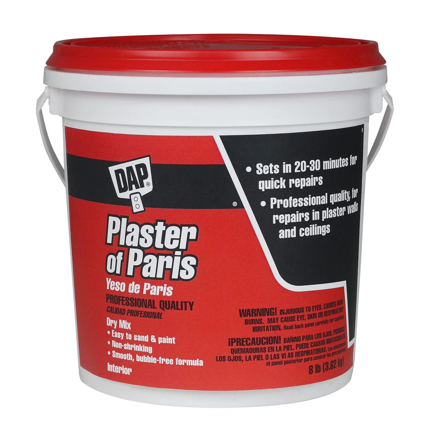 Plaster of Paris (Dry Mix), White, 8 Lb Tub (7079810310)