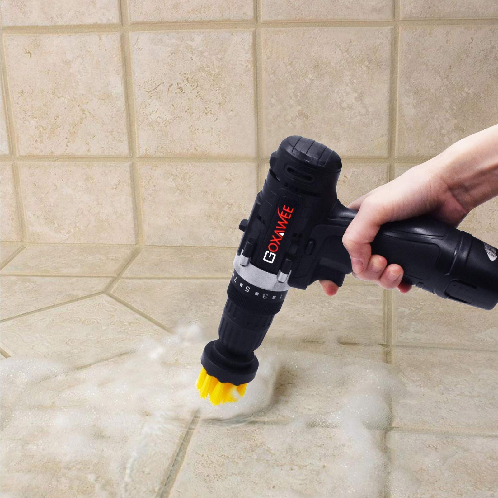 Drill Brush Set Power Scrubber Drill Attachments For Carpet Tile Grout Cleaning
