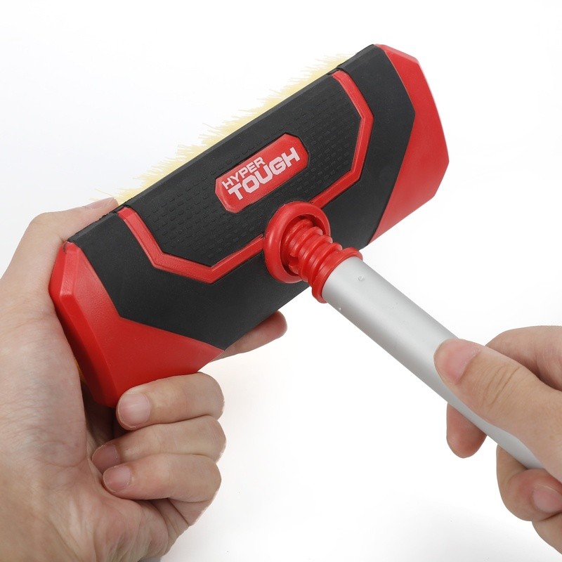 Heavy Duty Scrub Brush W/ Threaded Socket Non-Slip Grip Durable Cleaning Tool US
