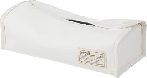 Fujiboeki Tissue Case Cover 27.5cm W x 11cm D x 6.5cm H White Fits Regular F/S