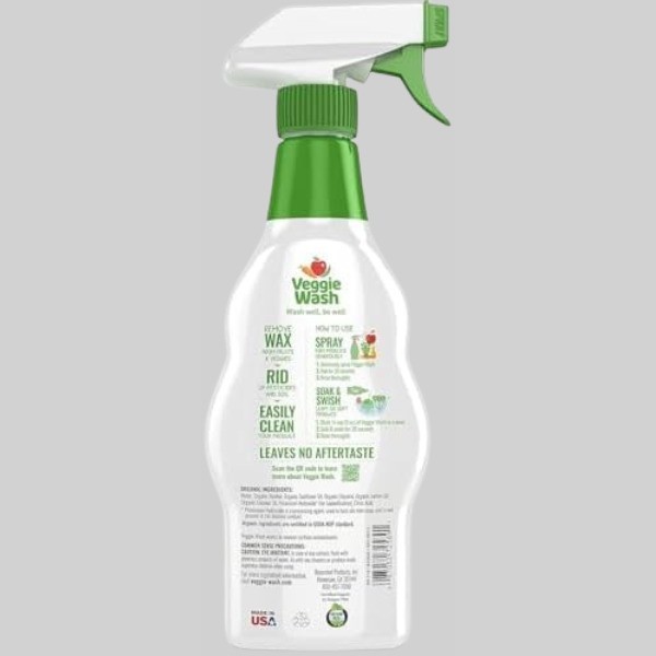 Veggie Wash Certified Organic Fruit and Vegetable Cleaner Pack of 3 16 Fl Oz New