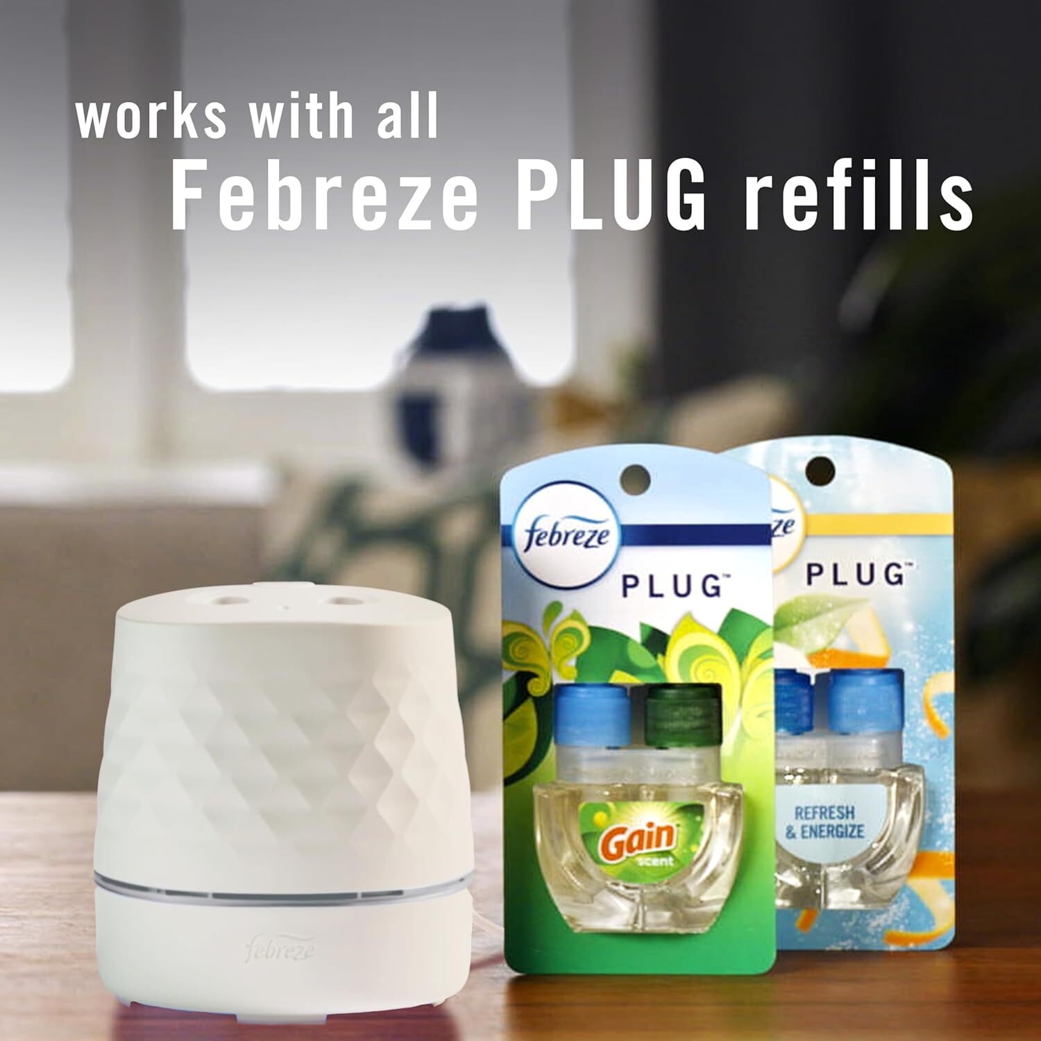 Plug Scent Booster Continuous Scent Device Oil Diffuser, Compatible with Air Fr